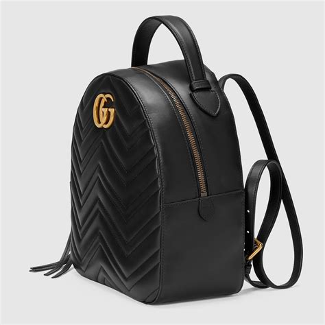 gucci gg marmont black backpack|gucci marmont large camera bag.